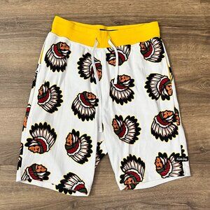 Hustle Gang Over Everything Indian Chief Shorts Sz M